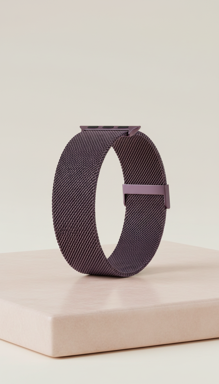 Midnight Plum Mesh Band